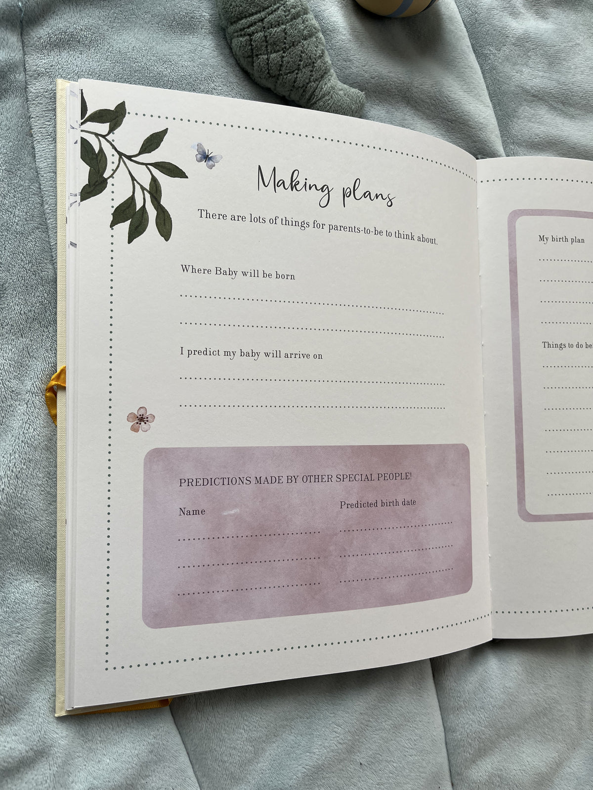 The Journey to Motherhood | Pregnancy Journal Keepsake Set