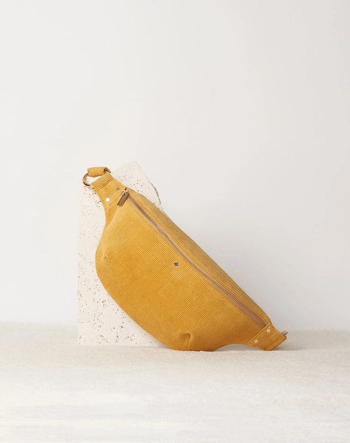 The Misha Velvet Bum Bag in Honey