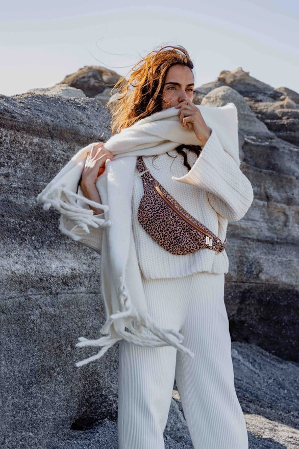 The Nicole Leather Bumbag - Leopard Print