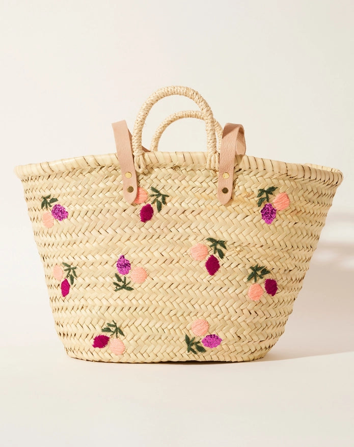 Pomelo Purple Wicker Basket