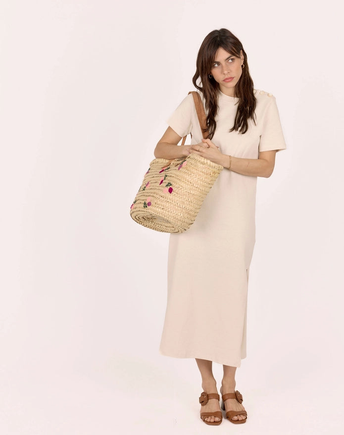 Pomelo Purple Wicker Basket